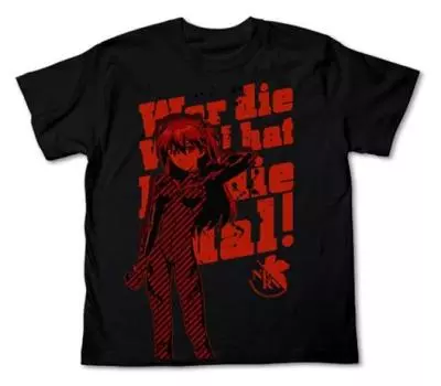 Cospa Evangelion New Theatrical Version Asuka T-shirt BLACK XL size