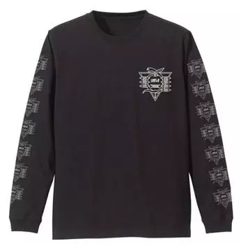 Cospa EVANGELION Seele Rib Long Sleeve T-Shirt BLACK XL Size