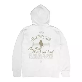 Парка на молнии Cospa Fukurodani Gakuen High School Volleyball Club, БЕЛАЯ, размер M [Официально] Haikyu!! белый