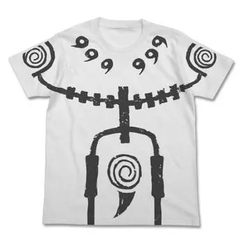 COSPA Футболка NARUTO Shippuden Nine Tails Chakra Mode БЕЛАЯ размер M