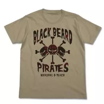 COSPA Футболка One Piece Blackbeard Pirates, размер Sand Khaki: L