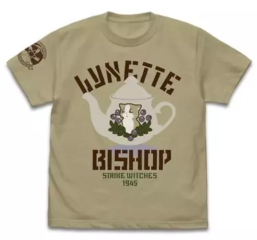 COSPA Футболка с персональным знаком Линетт Бишоп «ПЕСОЧНЫЙ ХАКИ» 501-го объединенного истребительного крыла «Ударные ведьмы» ДОРОГА В БЕРЛИН, размер L