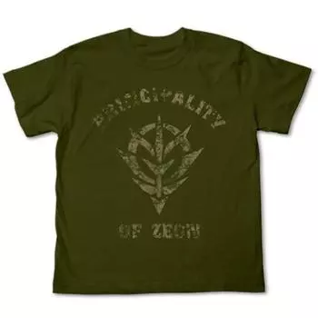 COSPA Футболка с выцветшим принтом Gundam Zeon MOSS размер L