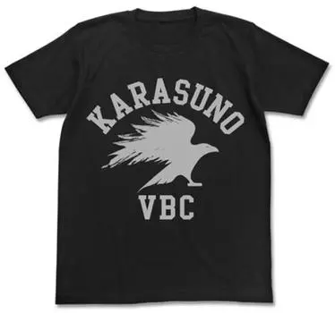 Cospa Haikyu Karasuno High School Volleyball Club T-shirt BLACK L size