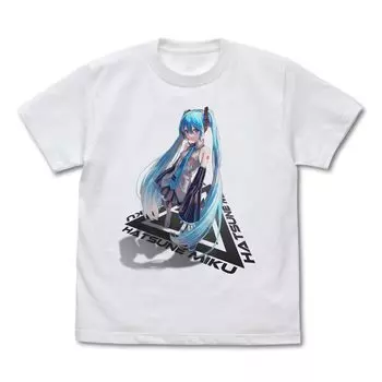 Cospa Hatsune Miku Hatsune Miku Полноцветная футболка oohhya WHITE размера L Вер.
