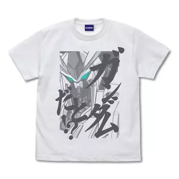 Cospa Mobile Suit Gundam Flash Hathaway Gundam T-shirt WHITE M size Cotton