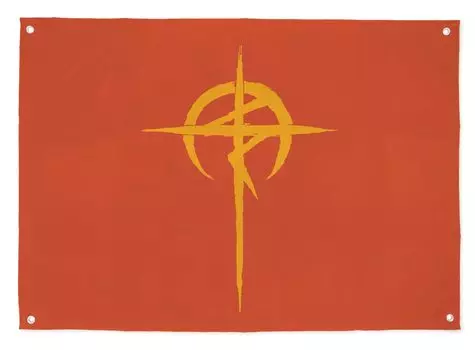 Cospa Mobile Suit Gundam Flash Hathaway Mufty Flag 90 x 64cm Approx. красный