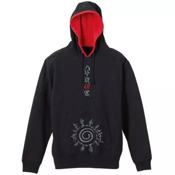 Cospa NARUTO Shippuden Eight Trigrams Sealing Pullover Hoodie L size BLACKRED