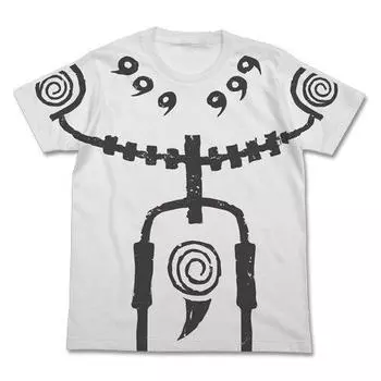 Cospa NARUTO Shippuden Nine Tails Chakra Mode WHITE L size T-shirt