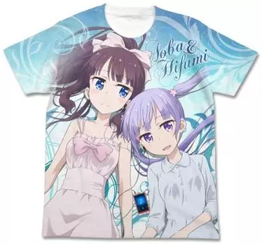 Cospa NEW GAME Aoba & Hifumi Full Graphic T-shirt WHITE M size