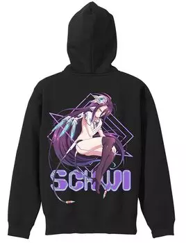 Cospa No Game No Life Zero Original Illustration Shuvi Full Color Zip Parka Brilliant Ver. BLACK L Size