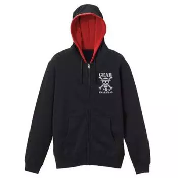Cospa One Piece Luffy Snakeman Zip Parka ЧЕРНЫЙКРАСНЫЙ размер L