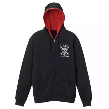 Cospa One Piece Luffy Snakeman Zip Parka размер M ЧЕРНЫЙКРАСНЫЙ