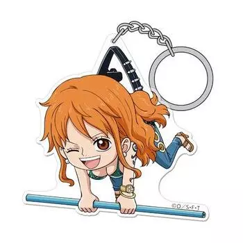 Cospa ONE PIECE Nami Acrylic Tsumamare Rubber Keychain Rubber Mascot