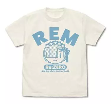 Cospa Re:ZERO -Starting Life in Another World- Rem Face T-Shirt VANILLA WHITE XL Size