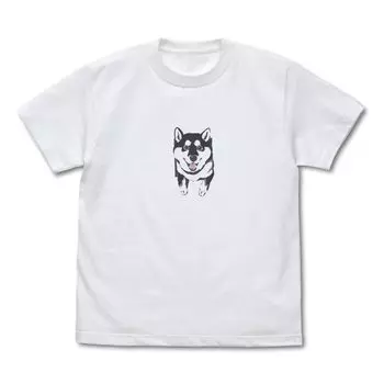 Cospa Shiba Inu and Yu Ishihara at the End of the World Designed by Kabe and Haru T-shirt Kuroshiba ver. WHITE L size