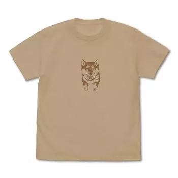 Cospa Shiba Inu and Yu Ishihara at the End of the World Mr. Kabe and Haru T-shirt LIGHT BEIGE M size