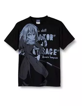 Cospa That Time I Got Reincarnated as a Slime Rimuru Tempest All Print T-shirt BLACK S Size