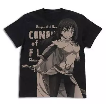 Cospa That Time I Got Reincarnated as a Slime Shizue Izawa All Print T-Shirt BLACK L Size
