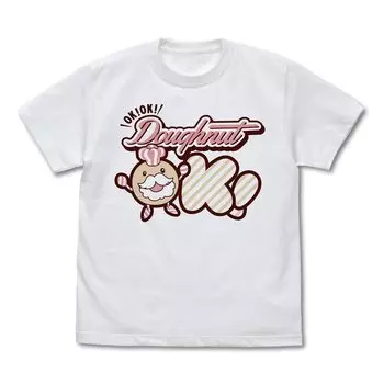Cospa THE IDOLMSTER CINDERELLA GIRLS DONUT OK T-shirt WHITE S size