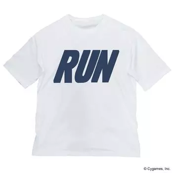 Cospa Uma Musume Pretty Derby Winning Ticket Design Big Silhouette T-shirt WHITE XL Size Cotton