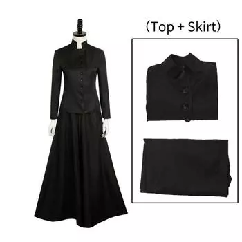 Cosplay Beetlejuice Lydia Dress Set Halloween Party Stage Performance Costume S