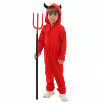 Cosplay Devil Kids Halloween Boys Costume Cute Devil 140cm [APOSITV]