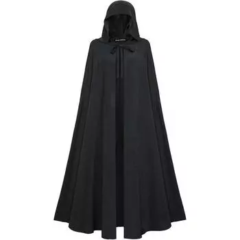 Cosplay Halloween Hooded Cloak Robe Medieval Witchcraft Cape Unisex Costume Height 130cm