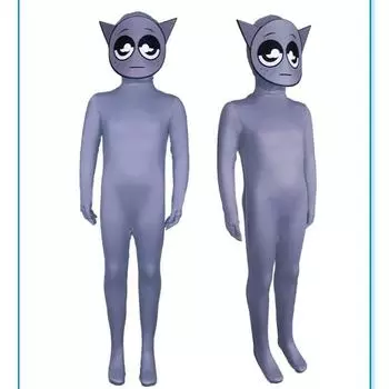 Cosplay Incredibox Sprunki Costume Costume Full Body Game Performance Jumpsuit 110cm