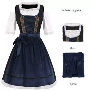Cosplay Women Oktoberfest Dresses Slip Skirt Festival Stage Clothing Performance S