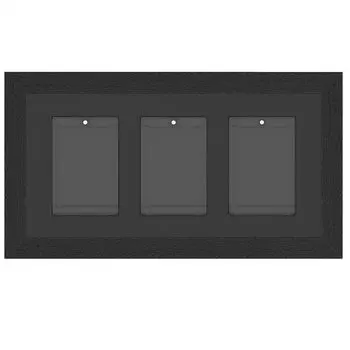 Cosrogo 3 последовательных коллекционных карточных дисплея черного цвета стандартного размера настенный дисплей подходит для футбольных игровых карточек дисплей может использоваться для - загрузчика,