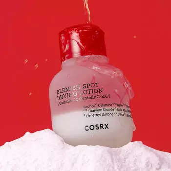 COSRX AC Collection Blemish Spot Drying Lotion 30 мл, Уход за проблемными участками, Успокаивающий, Корейская косметика, Kbeauty, образец