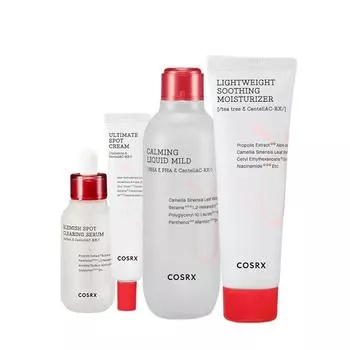 COSRX AC Collection Успокаивающий легкий успокаивающий увлажняющий крем/Жидкость 125 мл/Увлажняющий крем 80 мл/Сыворотка 40 мл/Крем 30 г