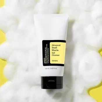 COSRX Очищающий гель с муцином улитки Advanced Snail Mucin Gel Cleanser 150 мл, гипоаллергенный, увлажняющий, корейская косметика, Kbeauty, образец
