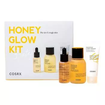COSRX Full Fit Honey Glow Kit, тонер+ампула+крем, питательный, Kbeauty, корейская косметика, образец