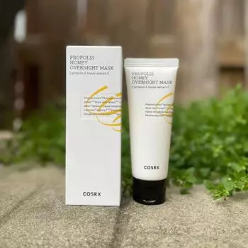 COSRX Full Fit Propolis Honey Overnight Mask 60 мл, Смываемая маска, Увлажняющая, Корейская косметика, Kbeauty, образец