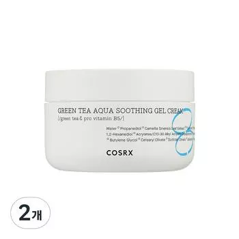 COSRX Hydrium Green Tea Aqua Soothing Gel Cream, 50ml, 2 units