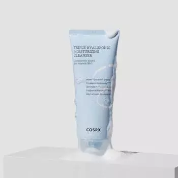 COSRX Hydrium Triple Hyaluronic Moisturizing Cleanser 150 мл, Увлажнение, Корейская косметика, Kbeauty, образец