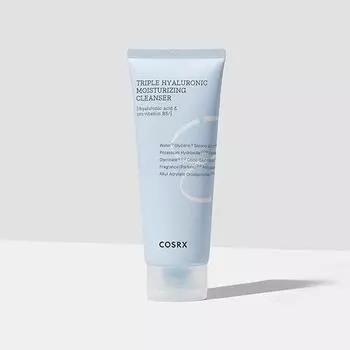 COSRX Hydrium Triple Hyaluronic Moisturizing Cleanser 150ml - Увлажняющее очищающее средство с тройной гиалуроновой кислотой