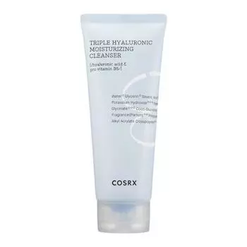 COSRX Hydrium Triple Hyaluronic Moisturizing Cleanser 150мл, Корейское очищение