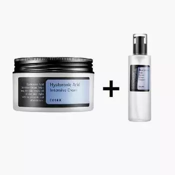 COSRX Интенсивный крем с гиалуроновой кислотой + Гиалуроновая кислота Hydra Power Essence