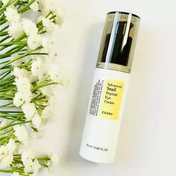 COSRX Крем для кожи вокруг глаз Advanced Snail Peptide Eye Cream 25 мл, антивозрастной, богатый питательными веществами, увлажняющий, корейская косметика, Kbeauty, образец