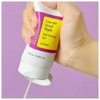 COSRX Low pH Goodnight Soft Peeling Gel 120 мл, Отшелушивание, Увлажнение, Корейская косметика, Kbeauty, образец