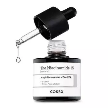 Cosrx niacinamide serum niacinamide 15 serum 20ml niacinamide 15% lotion highest content in its class zinc zinc pca trouble care trouble care black he