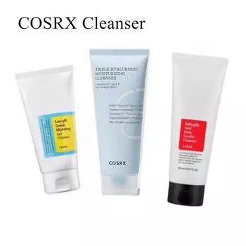 Cosrx Очищающий гель Good Morning с низким уровнем pH / Ежедневное нежное очищение с салициловой кислотой 150 мл / Очищающее средство Hydrium Triple Hyaluronic Moisturizing 150 мл