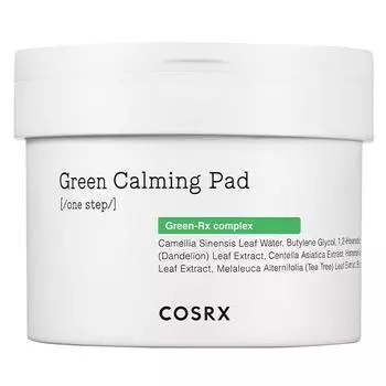 COSRX One Step Green Успокаивающая подушечка 140 мл, 70 листов, 1 шт.