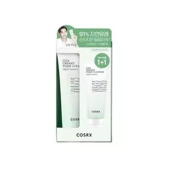 COSRX Pure Fit Cica Creamy Foam Cleanser Set 2items - Пенка для умывания Creamy Foam Cleanser Set