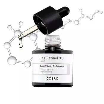 COSRX Retinol Oil 20 мл Retinol Oil Pure Retinol Serum Lotion Витамин E Сквалан Pure Retinol Настоящий ретинол Чувствительная кожа Протестировано на применение человеком