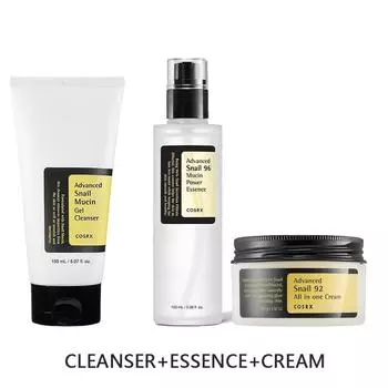 COSRX Snail Mucin Advanced Snail 96 mucin Power Essence Snail 92 Mucin Cream Gel Cleanser Набор для ухода за кожей