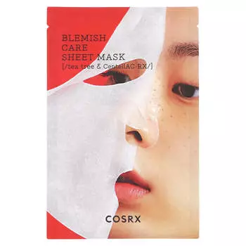 CosRx, тканевая маска Blemish Care Beauty Sheet Mask, 1 шт., 26 мл (0,87 жидких унций)